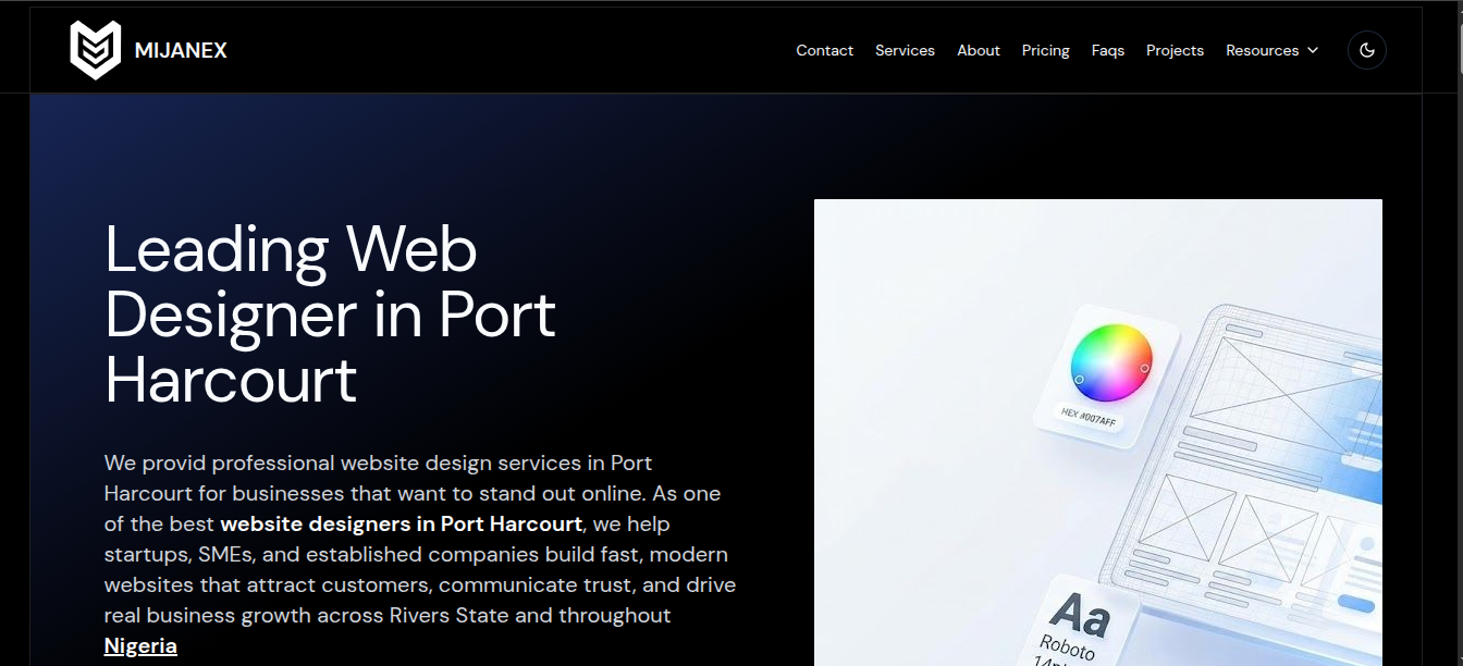 creative webdesigner in Port Harcourt - Mijanex